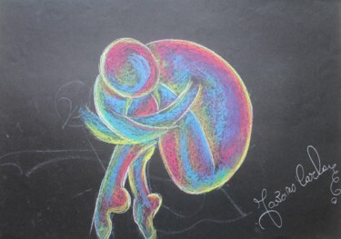 Drawing titled "corpo in movimento" by Carla Favoino, Original Artwork, Pastel
