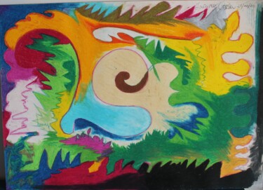 Malerei mit dem Titel "Gioia2" von Carla Favoino, Original-Kunstwerk, Pastell