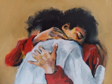 Painting titled "Love" by Carla Gréau, Original Artwork, Oil