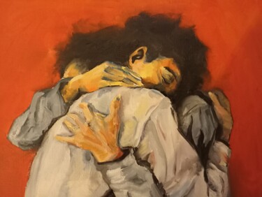 Painting titled "Amours" by Carla Gréau, Original Artwork, Oil