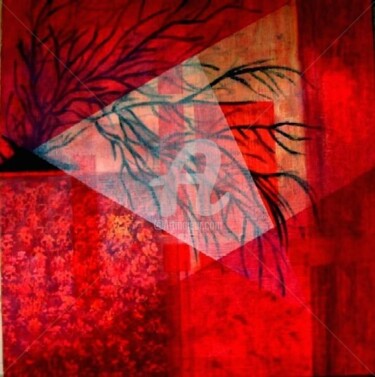 Peinture intitulée "RED INTERIOR" par Carla Battaglia, Œuvre d'art originale