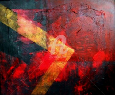 Painting titled "PASSIONE" by Carla Battaglia, Original Artwork, Acrylic