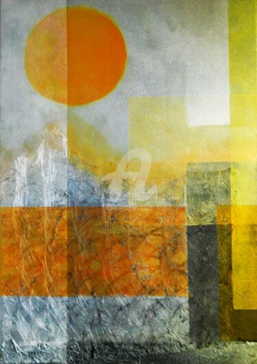 Schilderij getiteld "SOLE D'INVERNO" door Carla Battaglia, Origineel Kunstwerk, Acryl