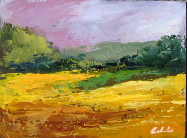 Painting titled "...e vivendo i gior…" by Colombo, Original Artwork, Oil