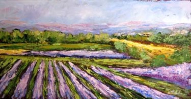 Painting titled "Lavanda ed ancora l…" by Colombo, Original Artwork, Oil