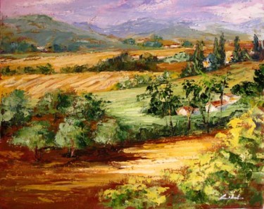 Painting titled "La stagione del tem…" by Colombo, Original Artwork, Oil