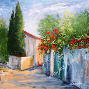 Painting titled "Un mattino di caldo…" by Colombo, Original Artwork, Oil