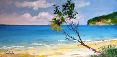 Painting titled "Un mare d'incanto -…" by Colombo, Original Artwork, Oil