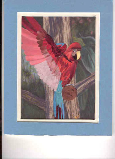 Painting titled "Pretty Polly" by Carla J Connelly, Original Artwork
