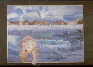 Painting titled "Polar Bear" by Carla J Connelly, Original Artwork