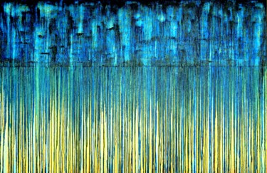 Blue Gold No. 2 Painting titled "Blue Gold No. 2" by Carla Sá Fernandes, Original Artwork, Acrylic