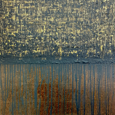 Peinture intitulée "Black Gold No. 4" par Carla Sá Fernandes, Œuvre d'art originale, Acrylique Monté sur Châssis en bois