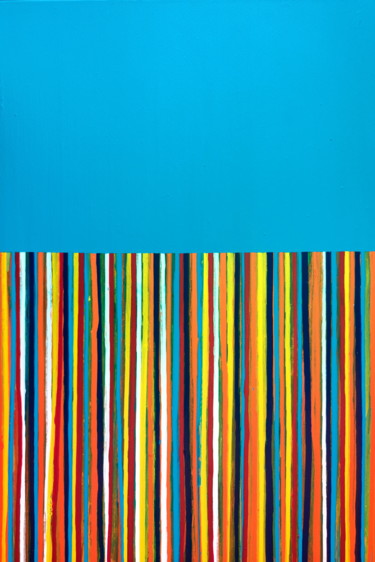 Malerei mit dem Titel "A Crush on Color (#…" von Carla Sá Fernandes, Original-Kunstwerk, Acryl Auf Keilrahmen aus Holz monti…