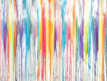 Pittura intitolato "A Cush on Color (#2…" da Carla Sá Fernandes, Opera d'arte originale, Acrilico Montato su Telaio per bare…
