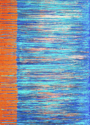 Malerei mit dem Titel "A Crush on Blue (#2…" von Carla Sá Fernandes, Original-Kunstwerk, Acryl Auf Keilrahmen aus Holz monti…
