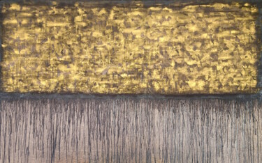 Pittura intitolato "Black Gold No. 10" da Carla Sá Fernandes, Opera d'arte originale, Olio Montato su Telaio per barella in…