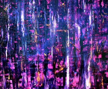 Painting titled "Purple" by Carla Sá Fernandes, Original Artwork, Oil