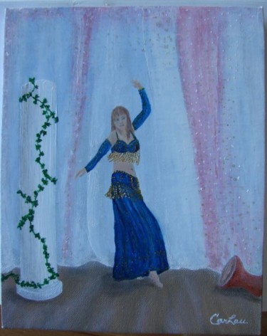Peinture intitulée "la danseuse" par Carlau, Œuvre d'art originale