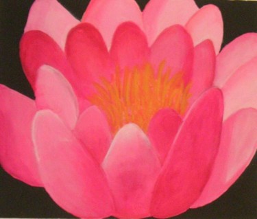Painting titled "Water Lily" by Carlie Buehl, Original Artwork