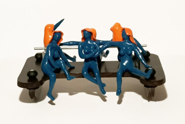 Escultura titulada "SWING" por Carlo Alberto Pacifici, Obra de arte original, Arcilla polimérica