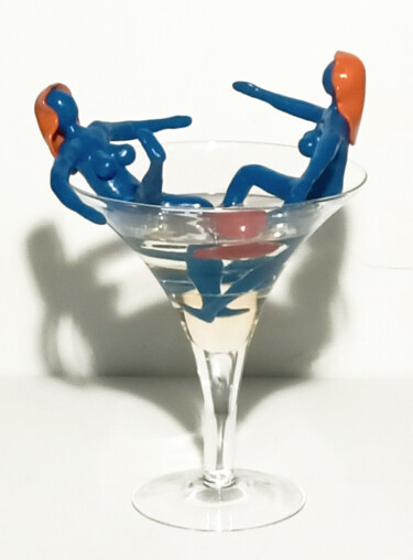 Sculpture intitulée "Burlesque" par Carlo Alberto Pacifici, Œuvre d'art originale, Pâte polymère