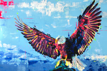 Digitale Kunst mit dem Titel "Seeadler" von Carlo Bzdok, Original-Kunstwerk, Digitale Malerei