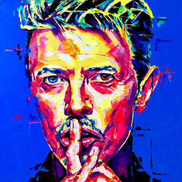 Цифровое искусство под названием "Bowie" - Carlo Bzdok, Подлинное произведение искусства, Цифровая живопись