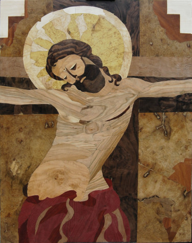 Handwerk mit dem Titel "Cristo - Ignoto" von Carlo Ciccone, Original-Kunstwerk
