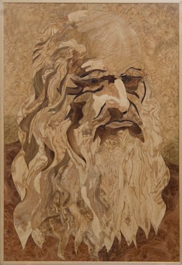 Handwerk mit dem Titel "Leonardo da Vinci" von Carlo Ciccone, Original-Kunstwerk