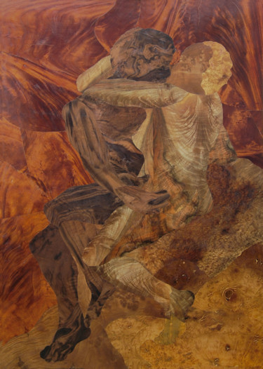 Artigianato intitolato "Abbraccio - Rodin" da Carlo Ciccone, Opera d'arte originale
