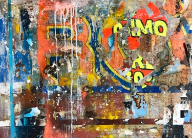 Malerei mit dem Titel "La mia città" von Carlo Inglese, Original-Kunstwerk, Sprühfarbe