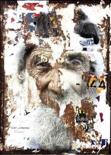 Digitale Kunst mit dem Titel "INVISIBILI" von Carlo Inglese, Original-Kunstwerk, Fotomontage