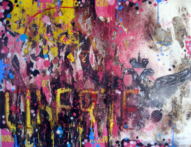 Картина под названием "FREEDOM" - Carlo Inglese, Подлинное произведение искусства, Рисунок распылителем краски