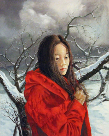 제목이 "Inverno cinese"인 미술작품 Carlo R. Pisano로, 원작, 기름
