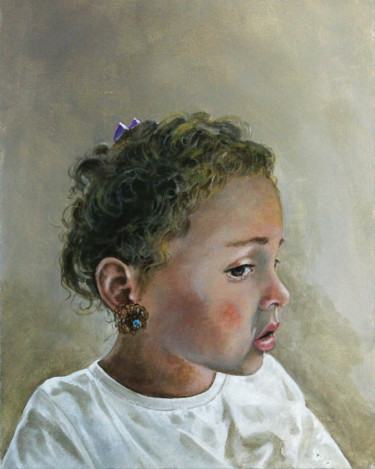 Painting titled "Ludovica Valentina…" by Carlo R. Pisano, Original Artwork, Oil