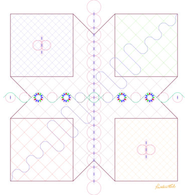 Digitale Kunst mit dem Titel "Harmonie" von Carlo Ravedoni, Original-Kunstwerk, Digitale Malerei