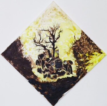 Картина под названием "Rovine" - Carlo Spampinato, Подлинное произведение искусства, Акрил Установлен на Деревянная рама для…
