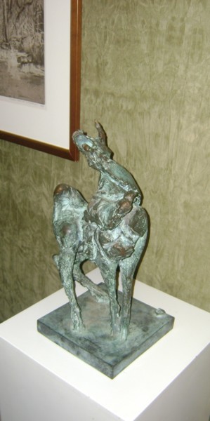 Sculptuur getiteld "Minotauro" door Carlo Zoli, Origineel Kunstwerk, Bronzen