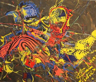 sfg----------👙🩱📍 Peinture intitulée "sfg----------👙🩱📍" par Carlo Maniero, Œuvre d'art originale, Acrylique