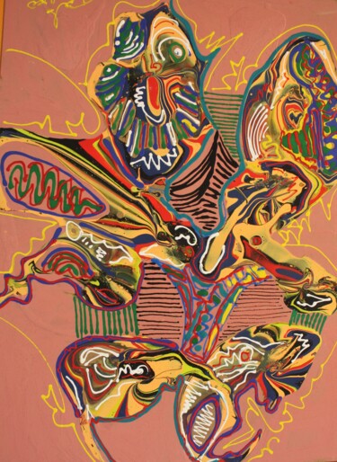 🔺🔴⚫◽🔵🔹🩸💧🟡⚪◾◽◼🔶🔸▪ Pittura intitolato "🔺🔴⚫◽🔵🔹🩸💧🟡⚪◾◽◼🔶🔸▪" da Carlo Maniero, Opera d'arte originale, Acrilico