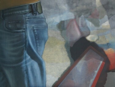 Peinture intitulée "Trame et Miroir 1" par Carlos Alberto Castillo, Œuvre d'art originale