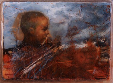 Pintura titulada "los caretos VIII" por Carlos Alberto Castillo, Obra de arte original, Otro