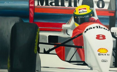 Peinture intitulée "Senna 93" par Carlos André Martins, Œuvre d'art originale, Huile