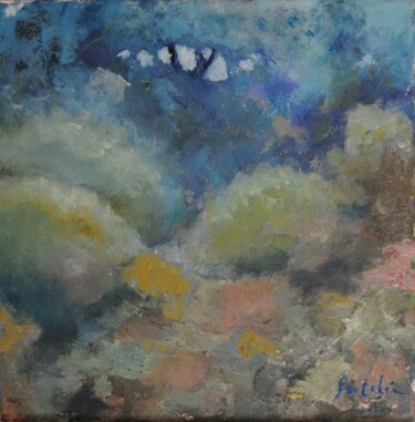 Painting titled "el bosque 1" by Carlos Antolin, Original Artwork, Oil