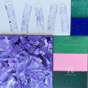 Pintura intitulada "Purple (Terceira)" por Carlos Estrela, Obras de arte originais, Acrílico