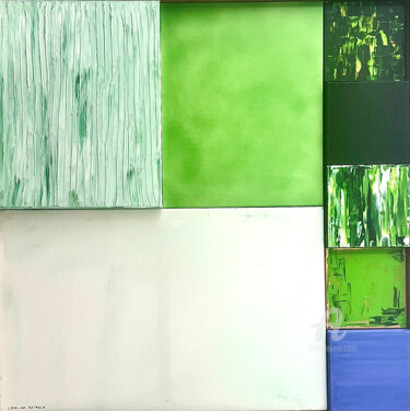 Malerei mit dem Titel "Green (São Miguel)" von Carlos Estrela, Original-Kunstwerk, Acryl