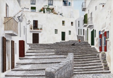Painting titled "Steps" by Carlos María Ferreira Soto, Original Artwork, Acrylic