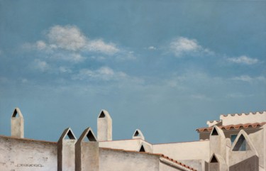 Pittura intitolato "Chimneys" da Carlos María Ferreira Soto, Opera d'arte originale, Acrilico