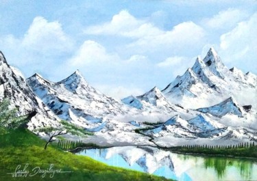 Pintura intitulada "Picos nevados" por Carlos Marley Carlos Deuzilayne, Obras de arte originais