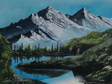 Painting titled "Paisagem" by Carlos Marley Carlos Deuzilayne, Original Artwork